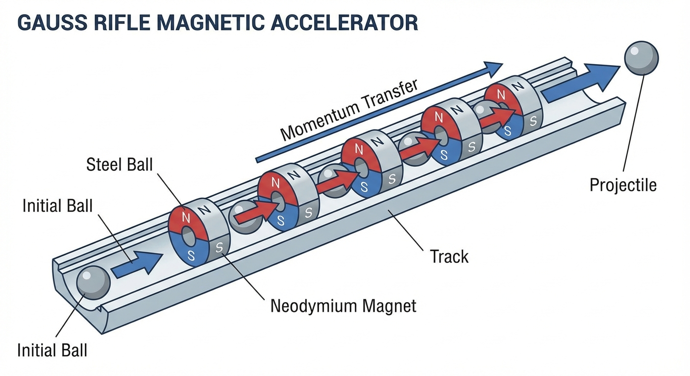 가우스 라이플 작동 원리